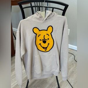 Disney Winnie the Pooh Sand Hoodie with Yellow Patch embroidered XL pit 25” L 26